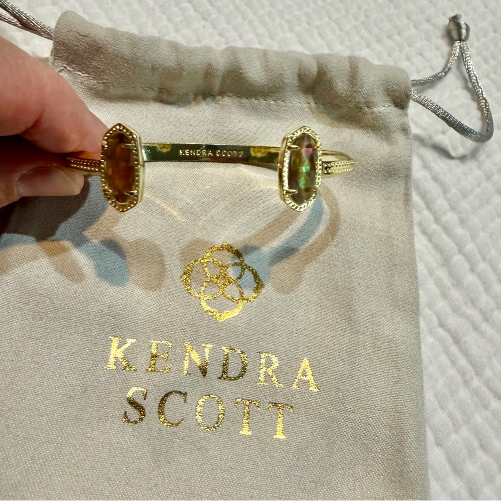 Kendra Scott Elton Gold Stone Cuff Bracelet